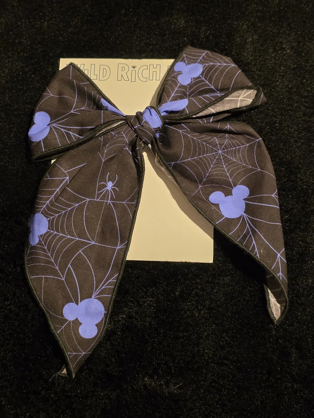 Girls Mickey Spiderweb Tulle Halloween Skirted Leo with Bow